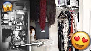 Wig Closet TRANSFORMATION! HOW MANY WIGS DO I HAVE?! ((clean + organize with me))