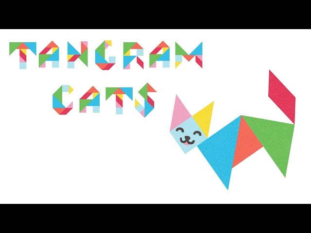 Tangram Sitting Cat Shape and Solution