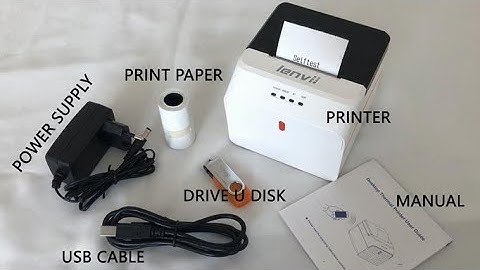 Lenvii LV-R258 58MM Thermal Printer Operation Video
