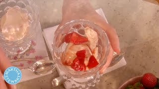 Rhubarb Ice Cream Custard - Martha Stewart