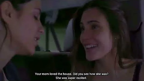 Juliantina - Juliana and Valentina car kiss scene (Macarena Achaga and Bárbara López)