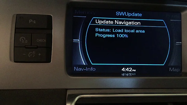 update Audi Maps DVD 2015-2016 on 2008 Q7 MMI 2G