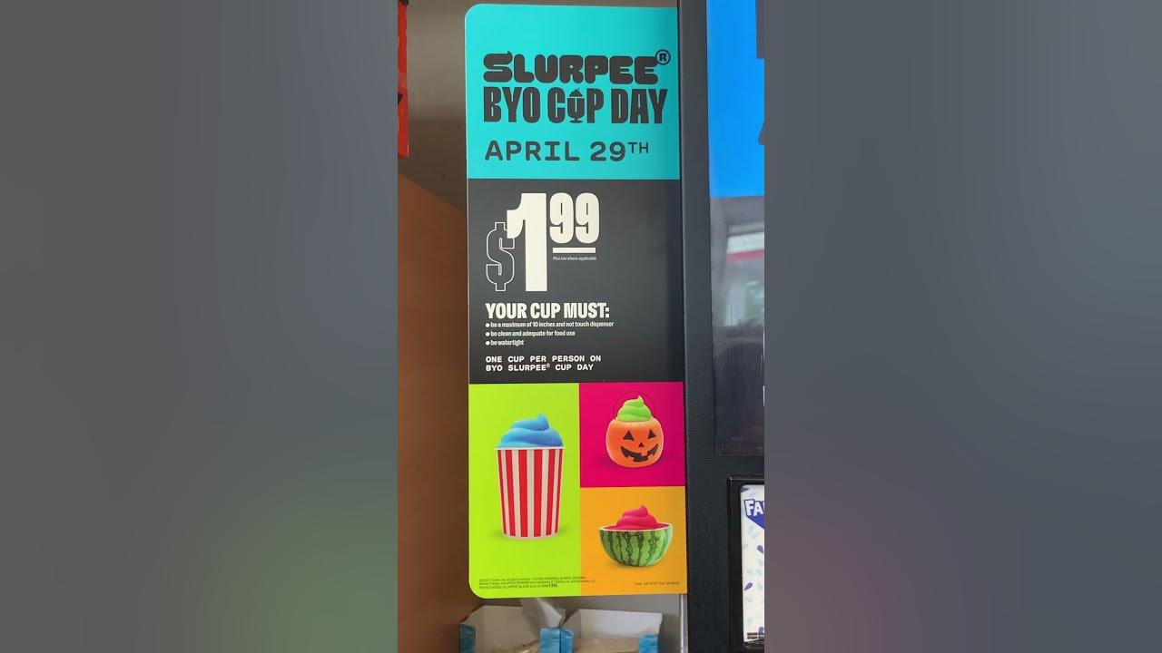 BYOC Slurpee Day! at 7Eleven and Speedway. shorts viral trending 
