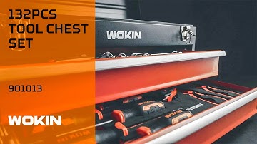 WOKIN Mechanics Tool Set with 3 Drawer Box, 132-Piece