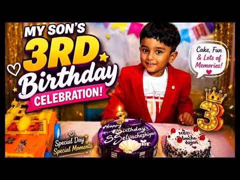 En chella kutty oda 3rd birthday celebration 🎂🎂🎂 pakalama @yasoselvatimes #birthdaycelebration