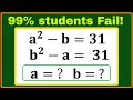 USA| A Super Interesting Algebra Olympiad Math Problem| Brain Buster Math| Can you solve this?