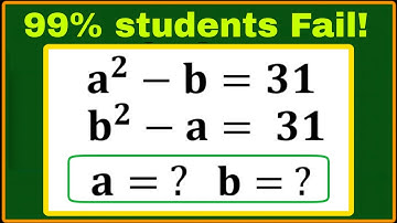 USA| A Super Interesting Algebra Olympiad Math Problem| Brain Buster Math| Can you solve this?