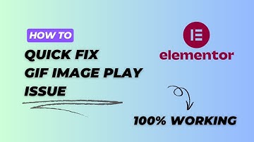GIF Not Playing in WordPress Elementor Website? | Fix GIF Animation Not Working in Elementor 2025