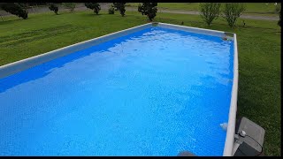 Intex 26351EH 18ft X 9ft X 52in Ultra Frame Rectangular Pool Set with Sand Filter Pump, Ladder