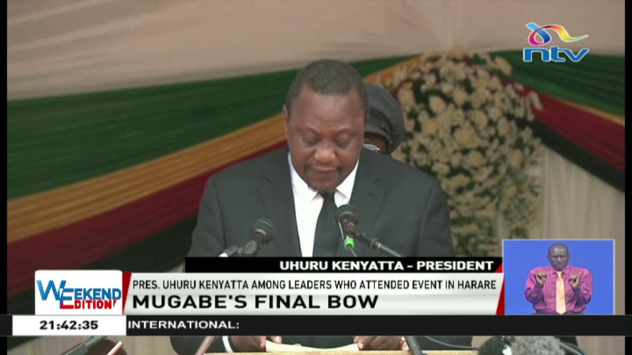 South African president booed at Robert Mugabe funeral service