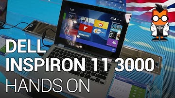 Dell Inspiron 11 3000 yoga-style 2-in-1 tablet with "Bay Trail" hands on at Computex 2014 [ENG]