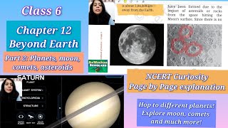 Class 6 Chapter 12 Beyond Earth part 2: Planets, Moon, Comets, Asteroids NCERT Curiosity CBSE 