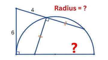 USA Olympiad - Find length radius of semicircle!
