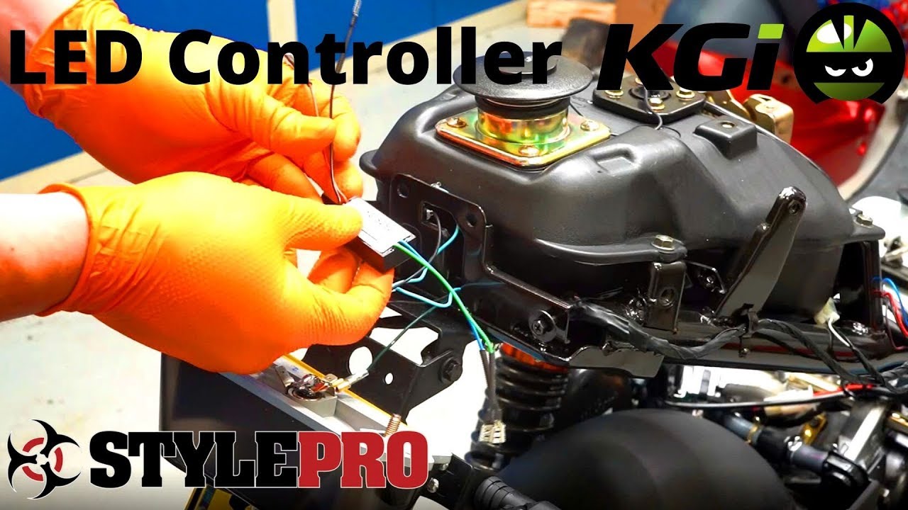 PGO Hot50 - Montering af LED Strobe Controller til baglygten