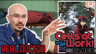 REAL Doctor reaction to Cells at work Code Black! Anime review | Hataraku Saibou Black