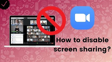 How to disable screen sharing on Zoom?