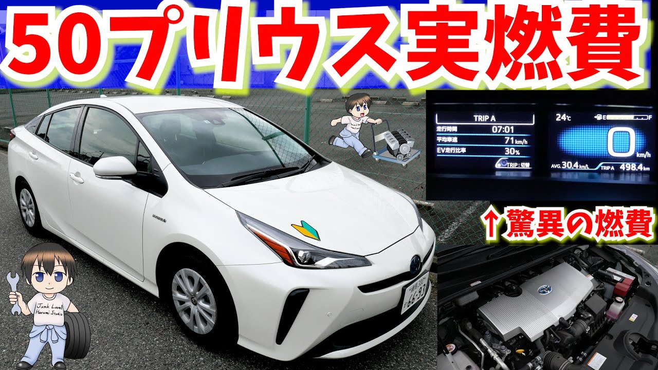 驚異の燃費 50新型プリウス大阪 東京長距離500キロ実燃費を検証 最高速度1kmまで出してみた 後期型sグレード Youtube