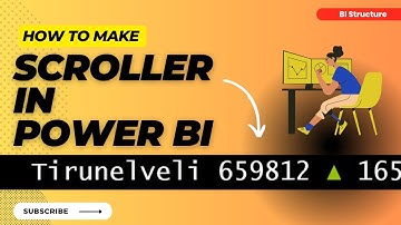How to create a Scroller in Power BI?| BI Structure