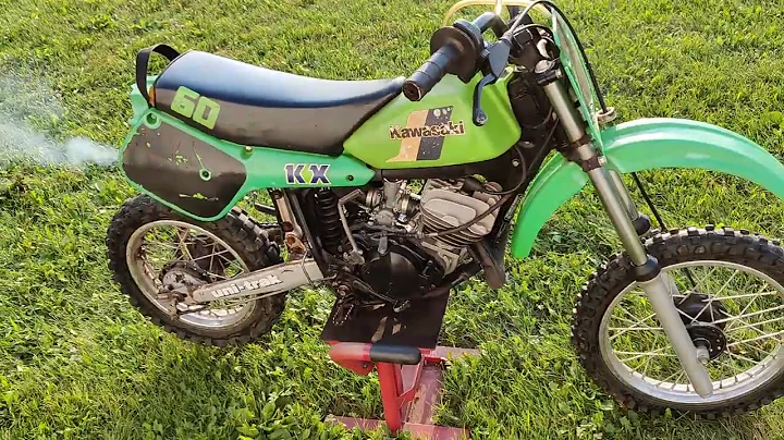 1983 Kawasaki kx60 original condition before restoration