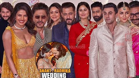 Star-studded Celebrities arrives at AnantRadhika Wedding | Salman Khan, Shahrukh Khan, Katrina, Alia