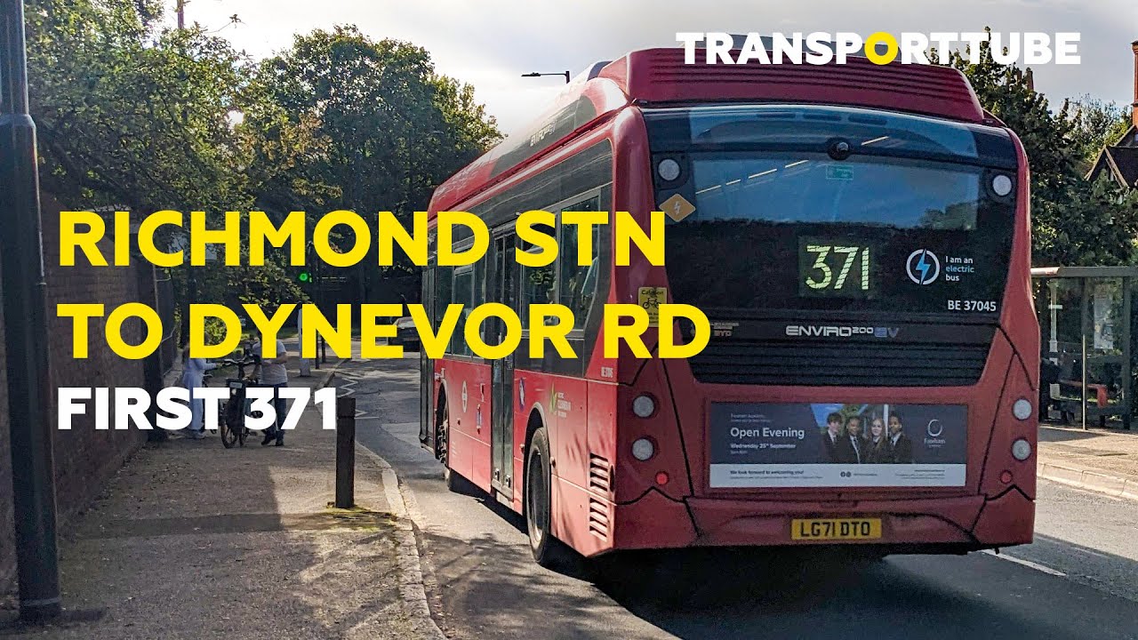 Richmond Station to Dynevor Road | TfL Route 371 | Realtime - YouTube