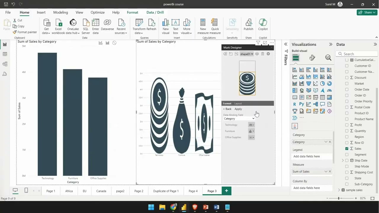 5.36 Custom Visualization In Power BI