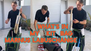 WHAT'S IN MY KIT BAG WITH AUSTRALIAN CRICKET PLAYER | MARNUS LABUSCHANGE  #cricket #trending