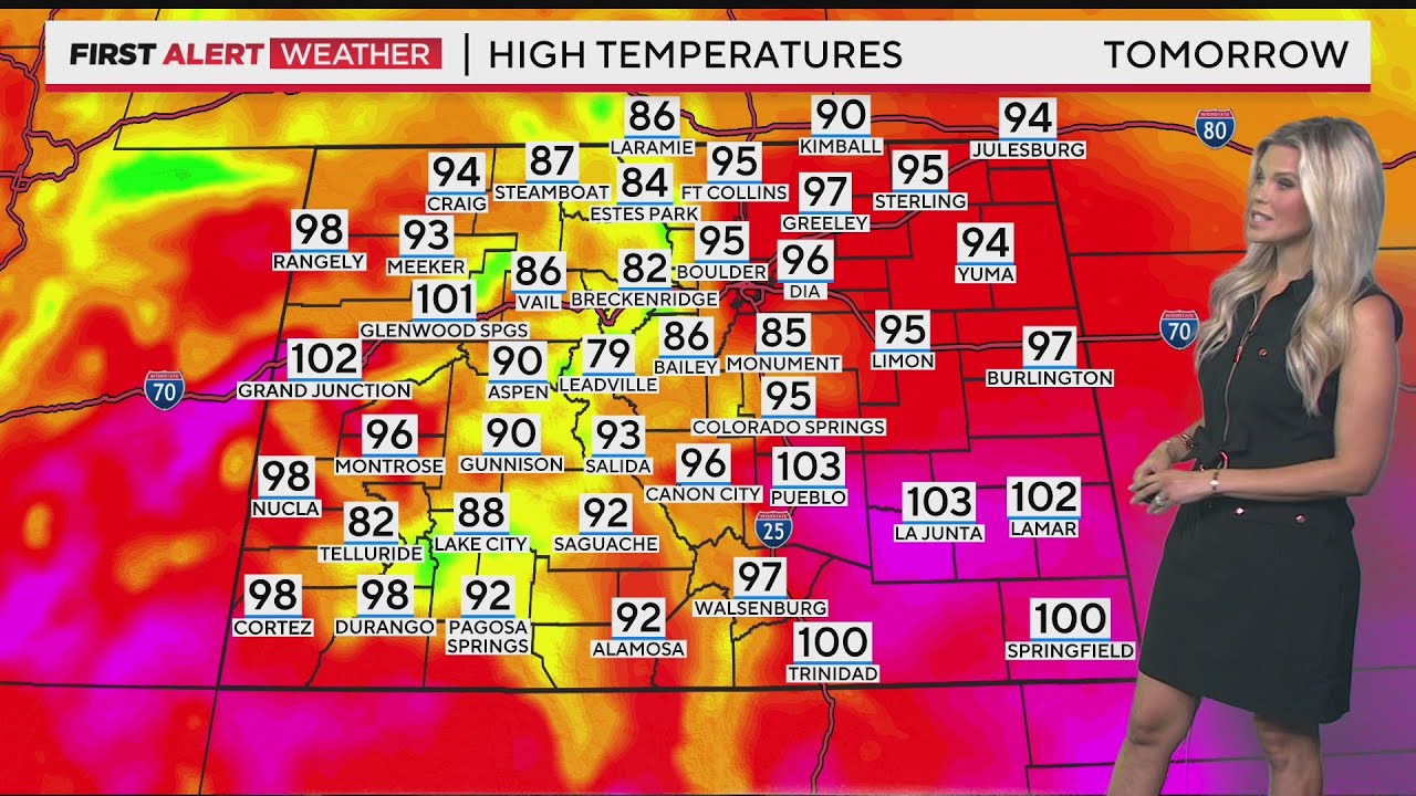 Another Hot Day Before A Cool Down For Colorado - YouTube
