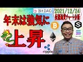 【仮想通貨 ﾋﾞｯﾄｺｲﾝBTC ＆ ｱﾙﾄｺｲﾝ 分析】年末は強気に上昇か!?