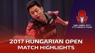 2017 Hungarian Open Highlights: Lin Gaoyuan vs Joo Saehyuk (1/4)