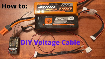 Spektrum AR Receiver: Universal Voltage Cable Assembly for Total Pack Voltage (BNF/New Stock)