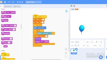 Make a Balloon burst game in scratch?  #Omkar_Kamat #scratch #scratchgame