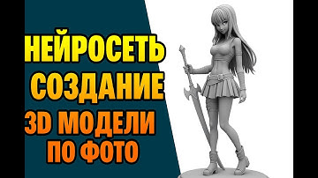 Создание 3D модели по фото с помощью нейросети. Аниме персонаж за 5 минут!