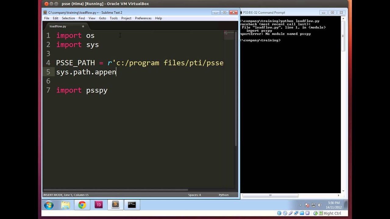 Import PSSE into your Python script - YouTube