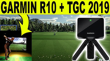 GARMIN R10 REVIEW  - TGC 2019 Golf Simulator Software (FIRST LOOK)