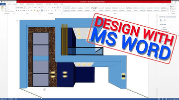 Modern 3D House Design With Microsoft Word Tutorial 1. MS Word design. House design Ideas. #msword