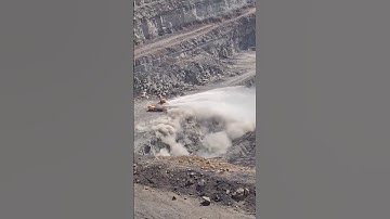 control of air dust during blasting through water spray cannons...