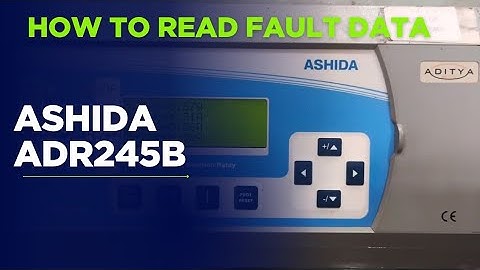 How to read fault data from Ashida ADR245B Relay