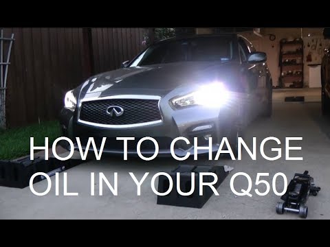 How to change oil on Infiniti Q50 and reset maintenance light - YouTube