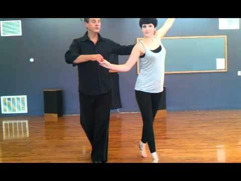 August Cha Cha crossover,half moon, w 3step turn - YouTube