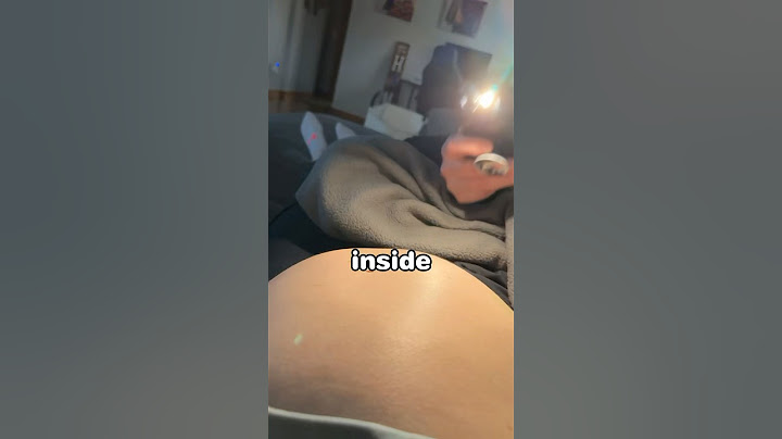 The baby kicked from inside the belly😮