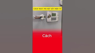 Cách thay pin két sắt điện tử #cachmoketsat #thaypinketsat #shorts