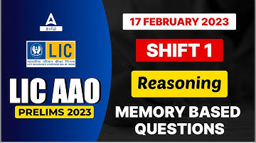 17 Feb Reasoning For LIC AAO 2023 In Tamil | Memory Based Reasoning In Tamil | LIC AAO 2023