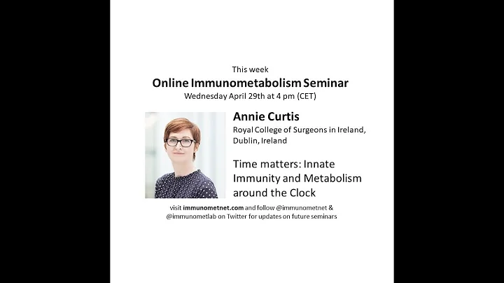 Annie Curtis at Online Immunometabolism Seminars: ...