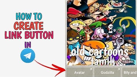 How to create link button in telegram ll EDITOR