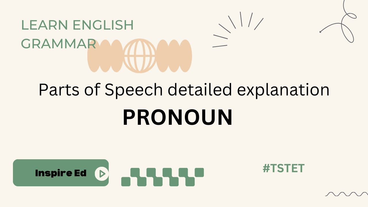 Parts of speech detailed explanation series video-2 ( PRONOUN ) - YouTube