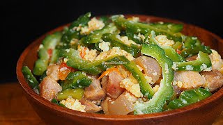 HOW TO COOK EASY GINISANG AMPALAYA WITH PORK