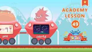 Endless Learning Academy - Lesson 49 - DOTS, PURPLE, BROWN, PINK, COLORFUL | Originator Games screenshot 2