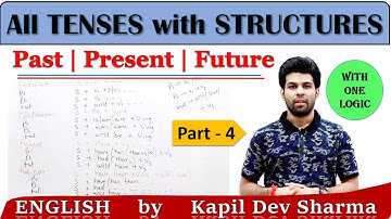 All Tenses with Structures Past | Present | Future with one Logic  English by Kapil Dev Sharma