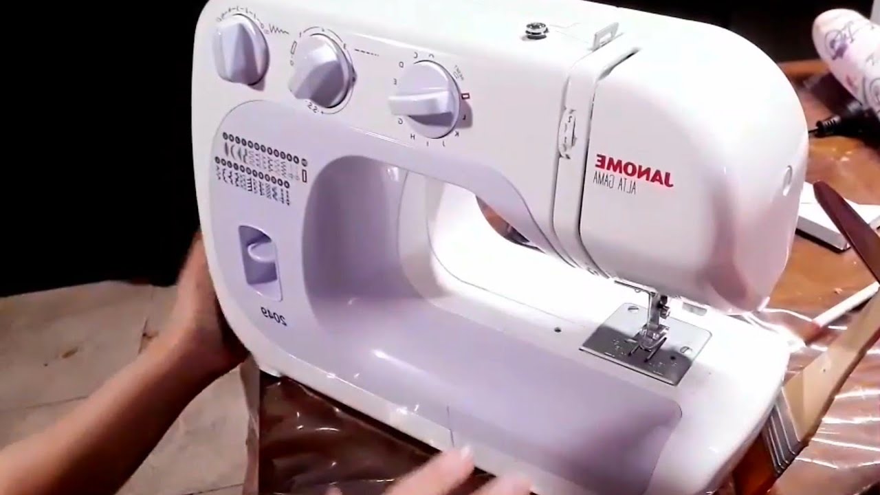 Unboxing de maquina de coser Janome 2049 YouTube